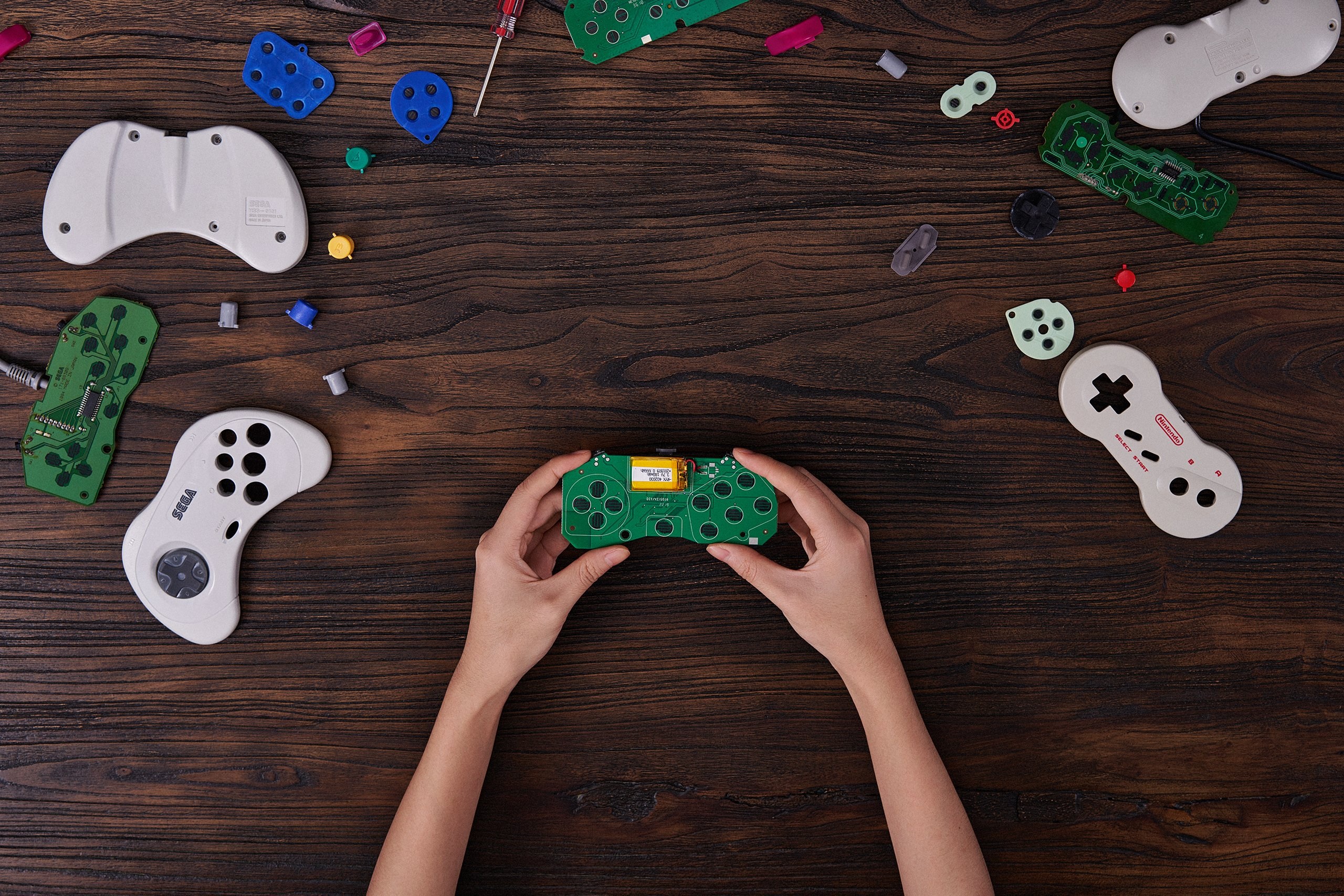 8BitDo DIY kits for Saturn and Nintendo Dogbone controllers